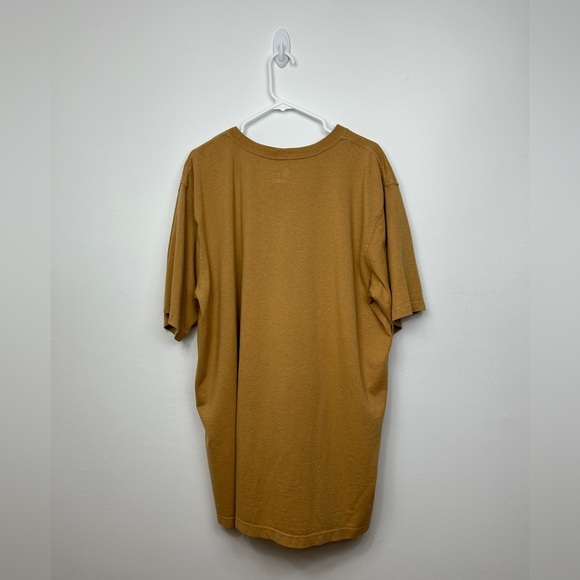 Carhartt Men’s Short Sleeve Crewneck Tee Shirt Work Top Yellow Size 2XL Tall - Picture 4 of 11